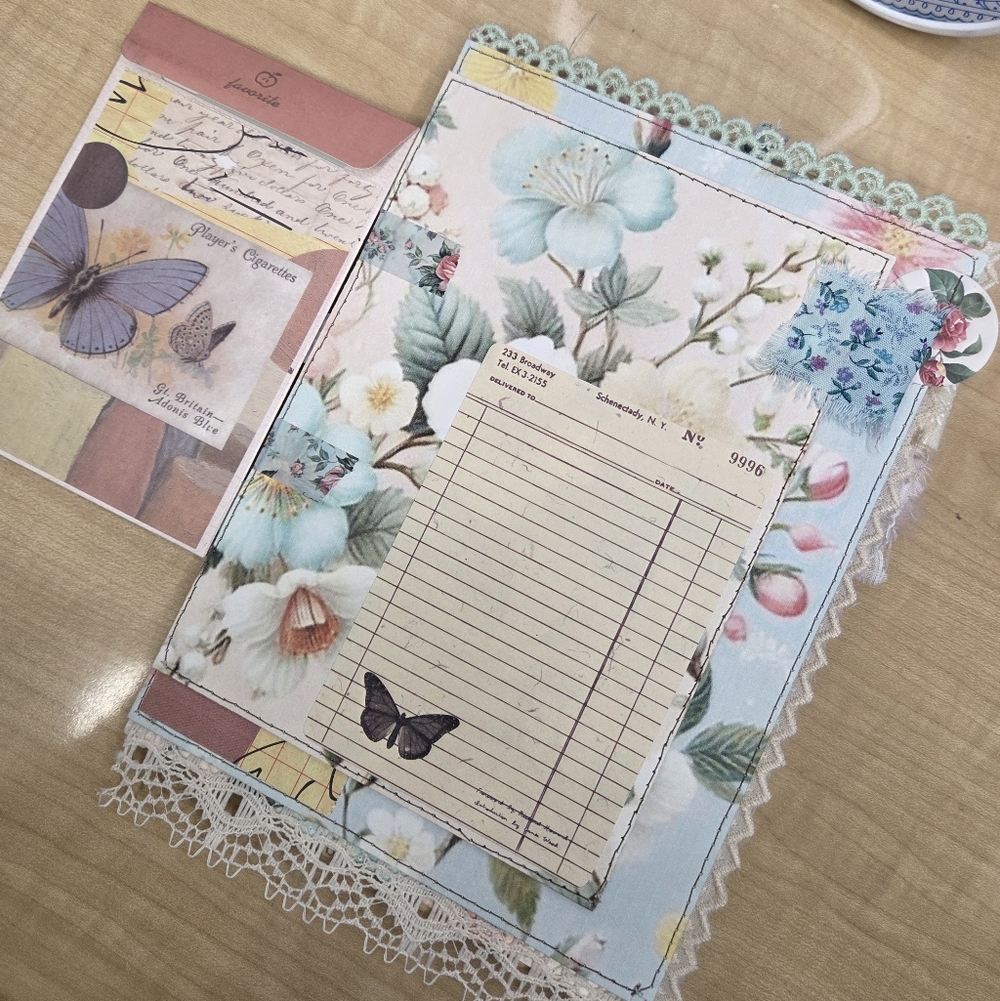 Handmade Wallpaper Print Inspired Digitals | TAB Binded JUNK JOURNAL - Picture 5 of 16